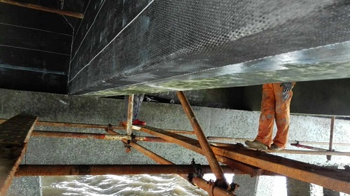 曼卡特碳纤维材料用于六横岛大桥交通码头修复工程
